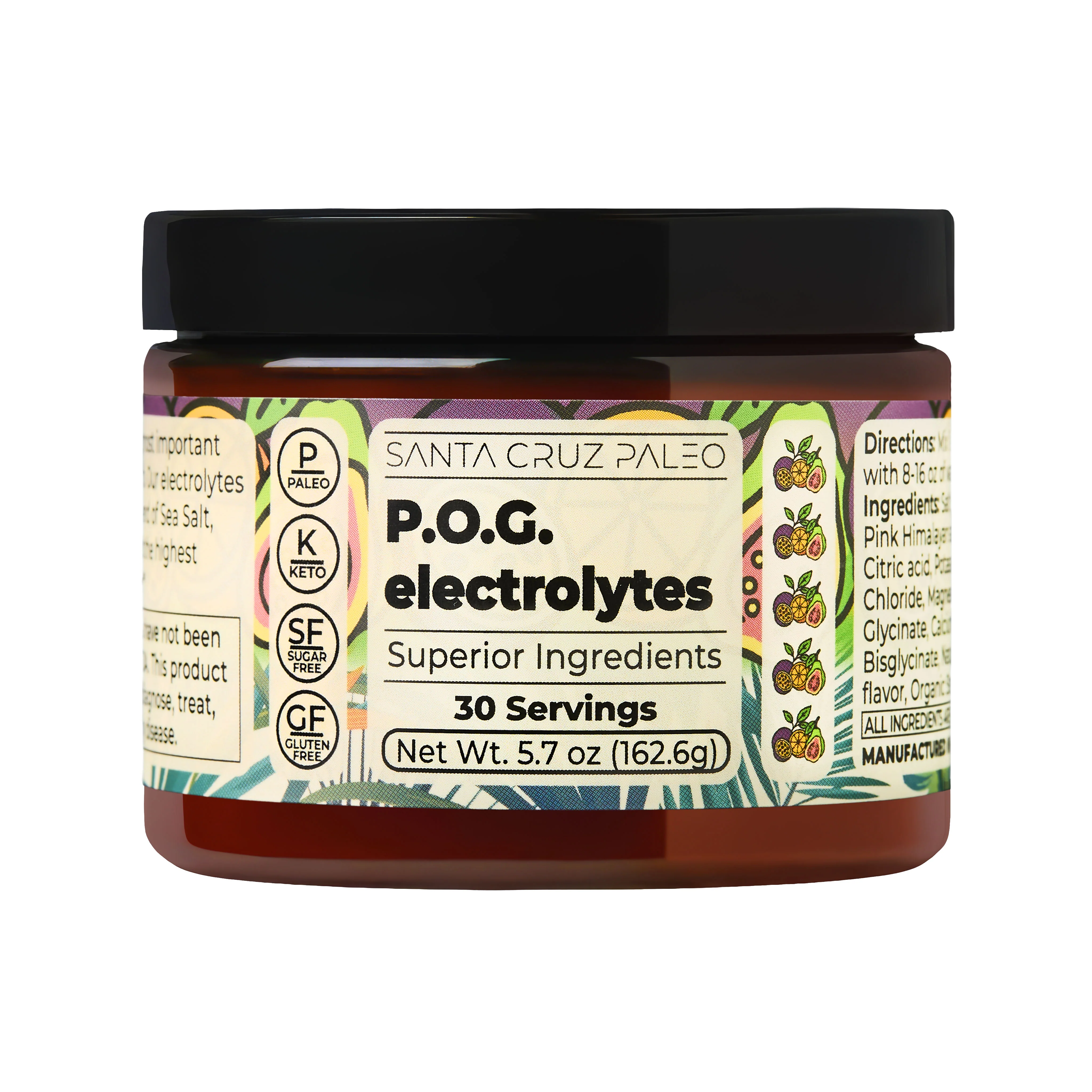 Santa Cruz Paleo Electrolyte Tub | All-Natural | Sodium Potassium Magnesium | Flavors | Hydration - Image 20